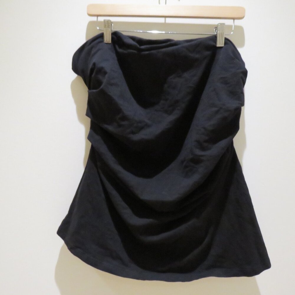 GOOD AMERICAN Super Stretch Jersey Tube Top in Black 001 Minimalist Size 3XL NWT - Picture 2 of 9